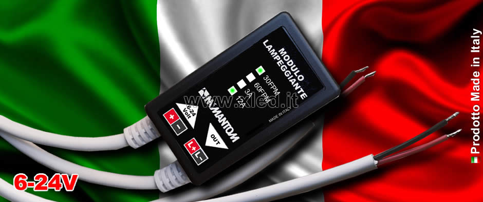Modulo lampeggiante/blinker per LED - Made in Italy
