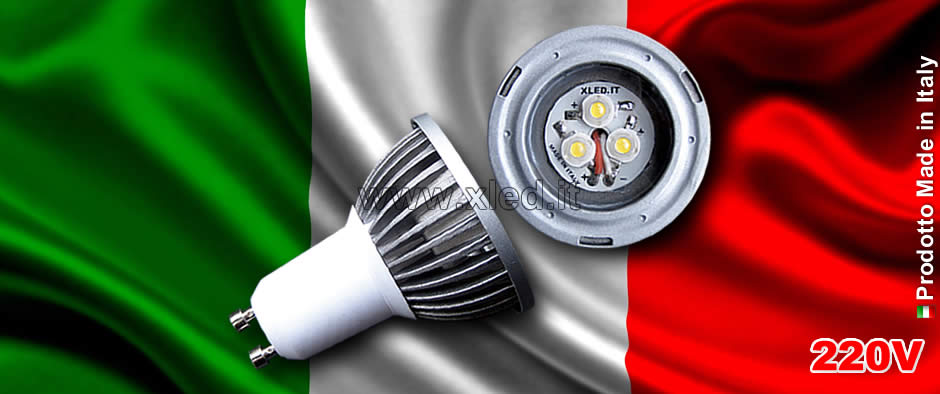 Lampadina LED 5W 120° GU10 White - Made in Italy