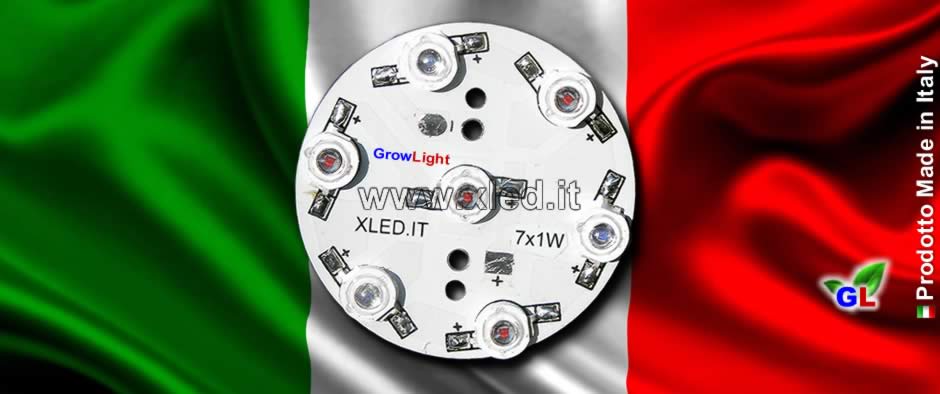 Modulo LED 7x1W - Grow light - Made in Italy